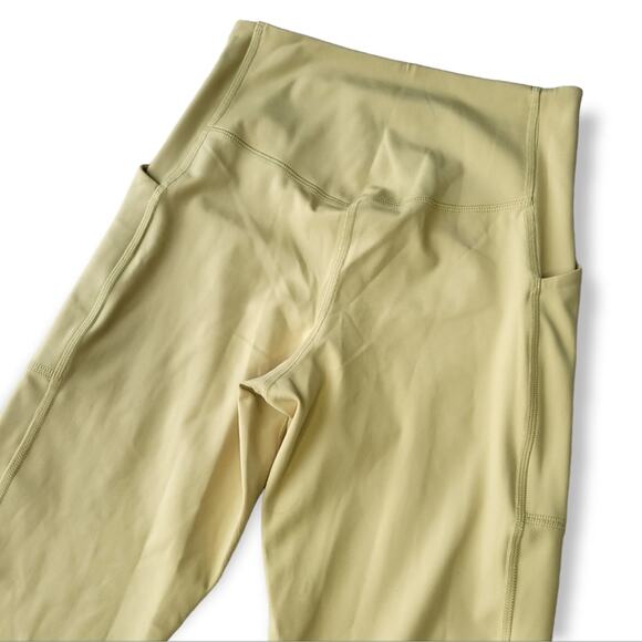 Girlfriend Collective chartreuse compressive pocket Leggings small - Picture 5 of 6